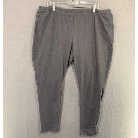 NWOT Just My Size Women's Plus-Size Stretch Jersey Full Length Leggings Charcoal - Picture 3 of 11